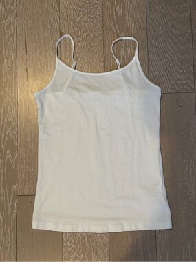 GAP White Slim Spaghetti Strap Camisole